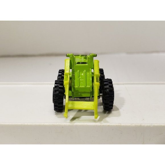 Yatming No. 1363 & 1367 Lot Of 2 Green Front Loader Missing Bucket Hong Kong Vtg - Picture 3 of 10